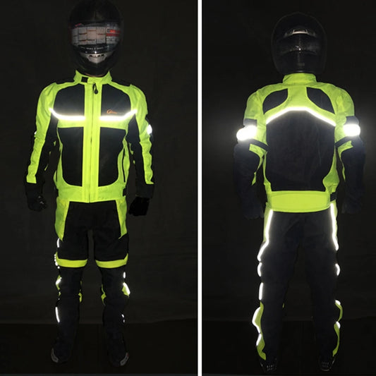 Breathable Motorcycle Riding Jacket with Armor Protection – Reflective Safety Coat