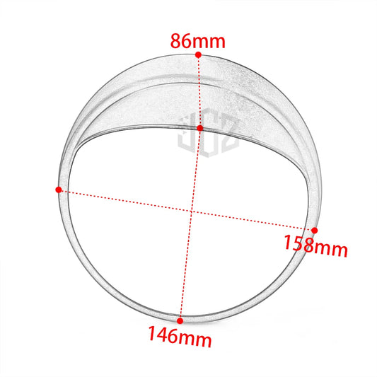Headlight Sunshield Cover – ABS Instrument Protector for Classic Scooters