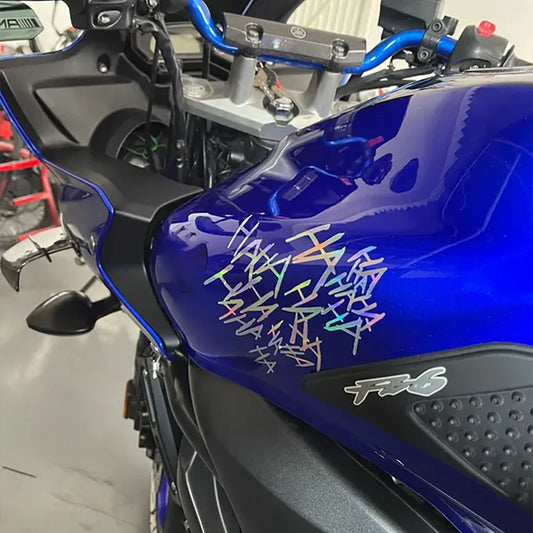 HAHAHA Funny Vinyl Decal – Motorcycle Helmet & Car Sticker