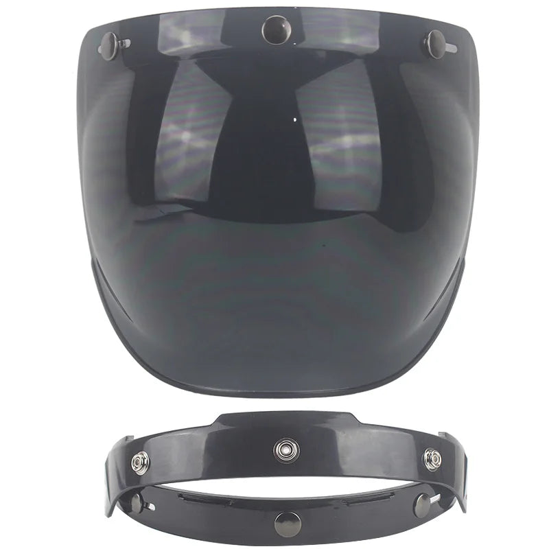 Retro-Motorradhelm-Blasenvisier – 12 Farben