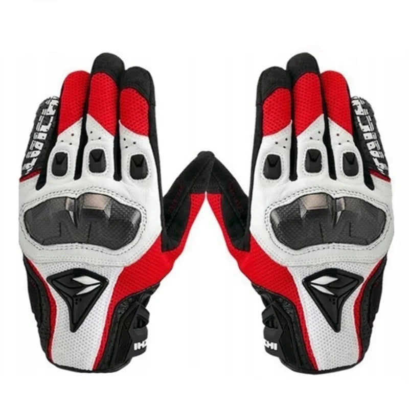 Men's Genuine Leather Motorcycle Gloves