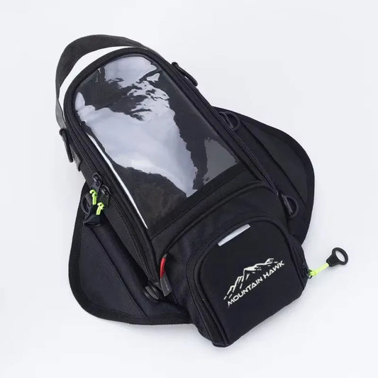 Motorcycle Tank Bag – Phone Navigation Window & Multi-Pocket Fuel Bag