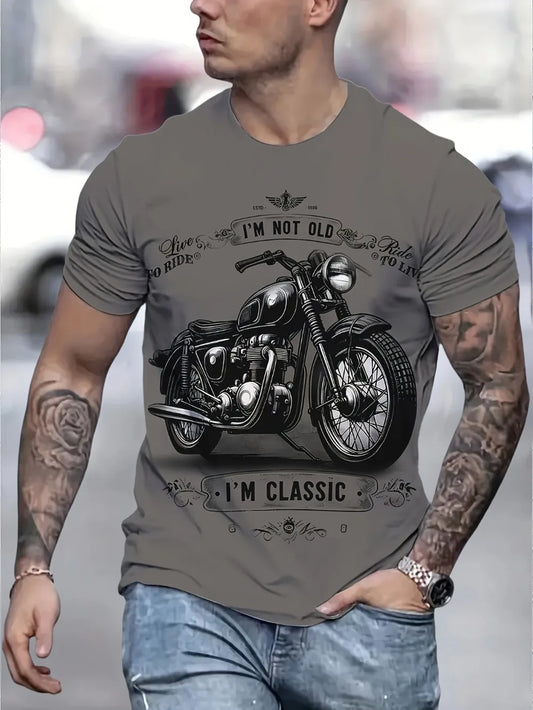 I'm Not Old I'm Classic Motorcycle Graphic T-Shirt – Retro Moto Tee