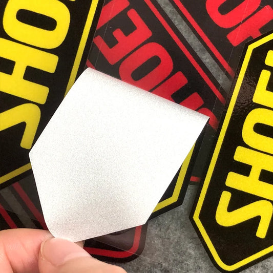 Reflective Motorcycle Helmet Sticker Set – Waterproof PVC Decal
