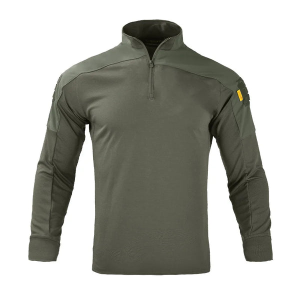 Men's Tactical Long Sleeve Shirt 1/4 Zip Quick-Dry Combat Top