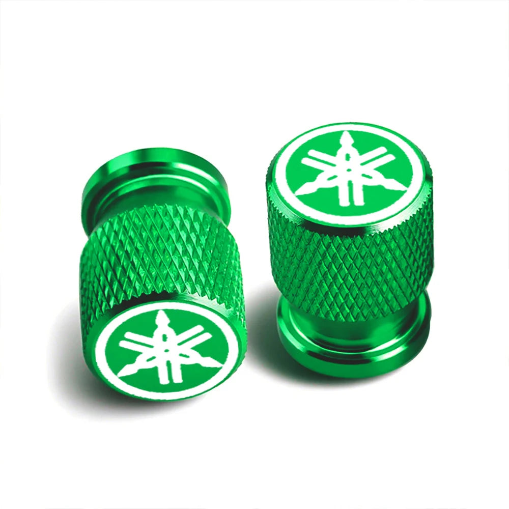 CNC Aluminum Motorcycle Tyre Valve Stem Caps – Set of 2