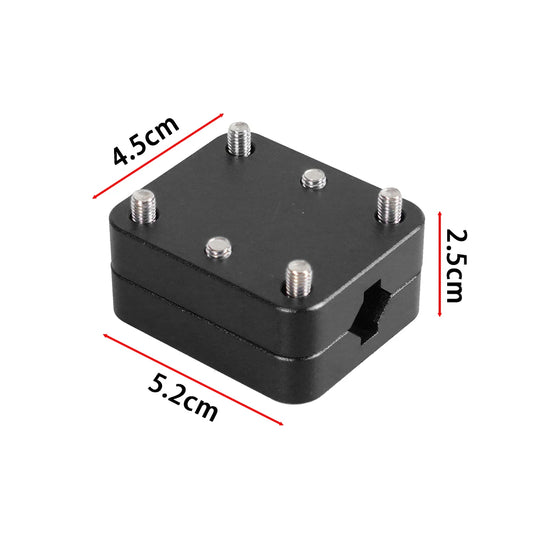 CNC Aluminum Phone & GPS Mount Bracket – 12mm & 16mm Speedometer Bar Adventure Touring