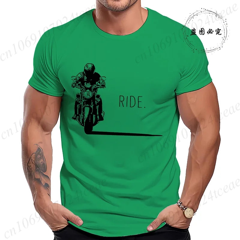 Men's Motorcycle Graphic T-Shirt | Minimalist RIDE. Biker Tee