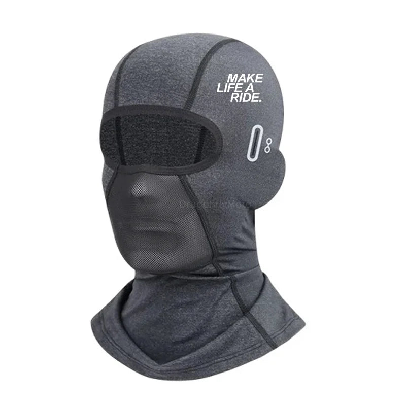 Motorcycle Balaclava – UV Protection Summer Breathable Face Mask with Glasses Hole