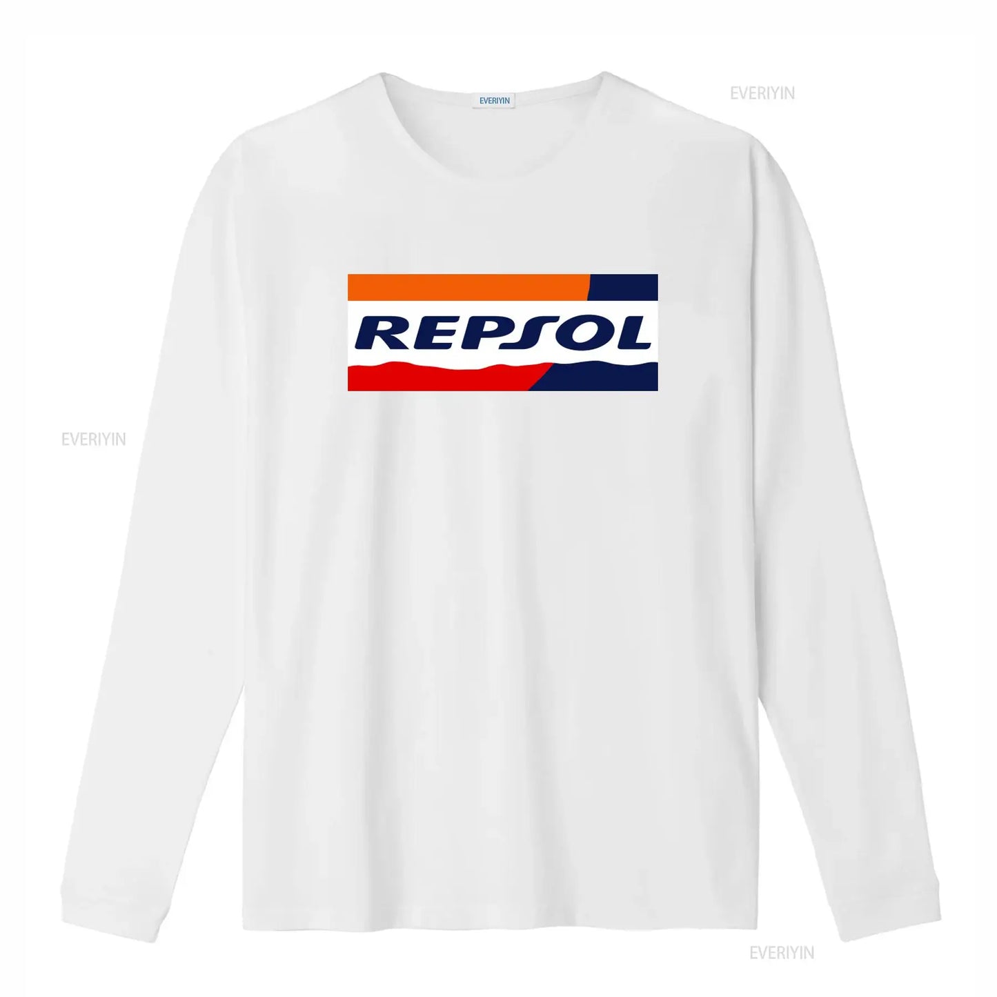 Racing Livery Graphic Print Cotton T-Shirt – Unisex Moto Fan Tee