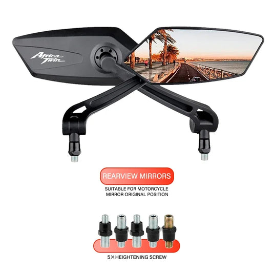 Motorcycle Rearview Mirror – Adjustable & Rotatable | Sold in Pairs