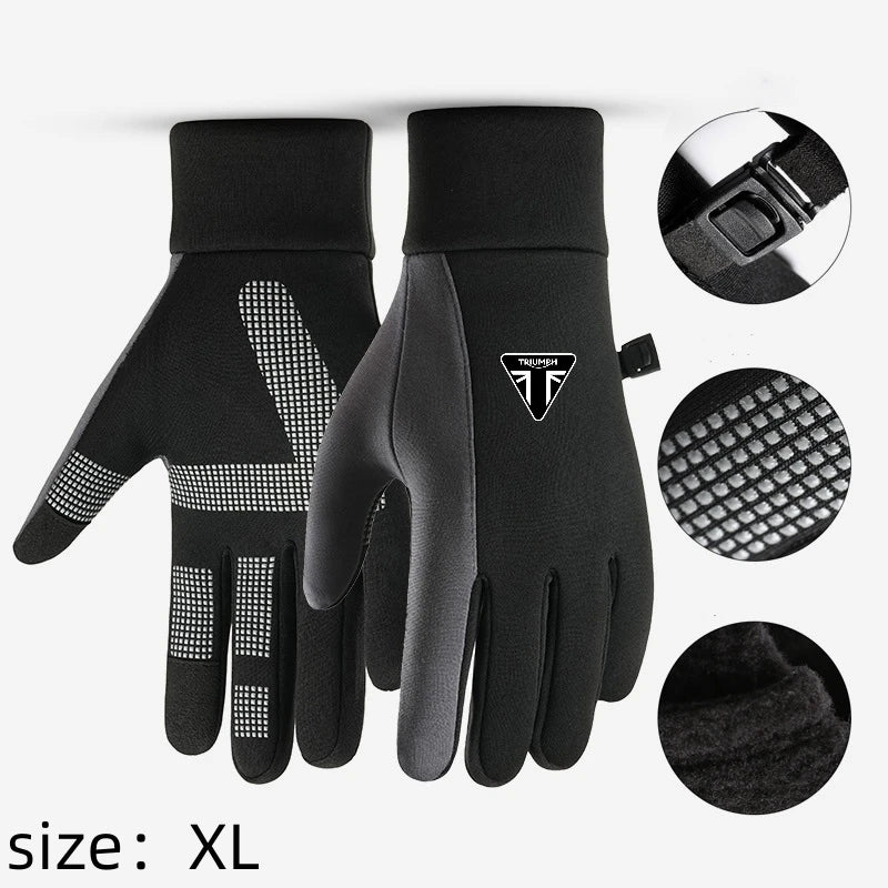 Winddichte Motorradhandschuhe – Warme Motocross-Handschuhe für den Outdoor-Bereich, L/XL