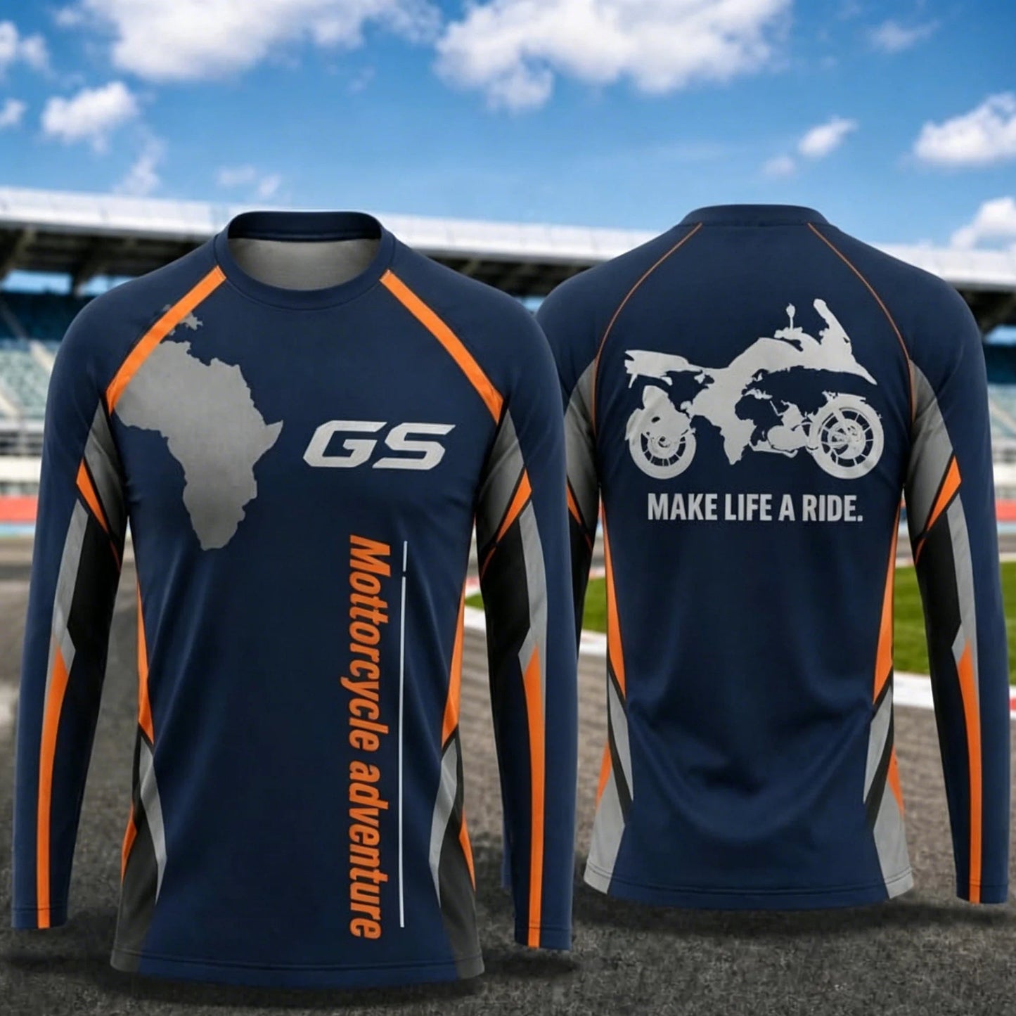 Motorcycle Long Sleeve Riding Jersey – Breathable, Anti-UV, Quick Dry – Men’s Outdoor Sport Shirt