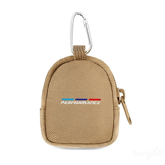 Key Wallet Coin Purse – Zipper Keychain Pouch for Car Enthusiasts