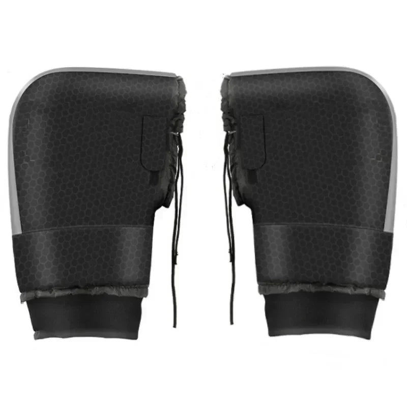Winter Motorcycle Handlebar Muffs Triple Insulation Waterproof – Reflective