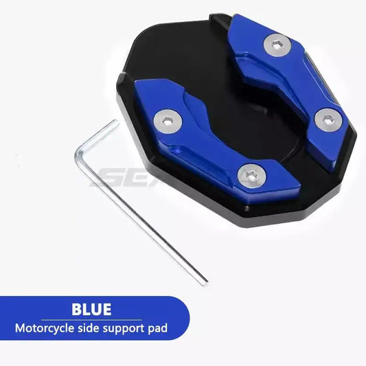 Motorcycle Kickstand Extension Pad – Aluminum Anti-Sink Side Stand