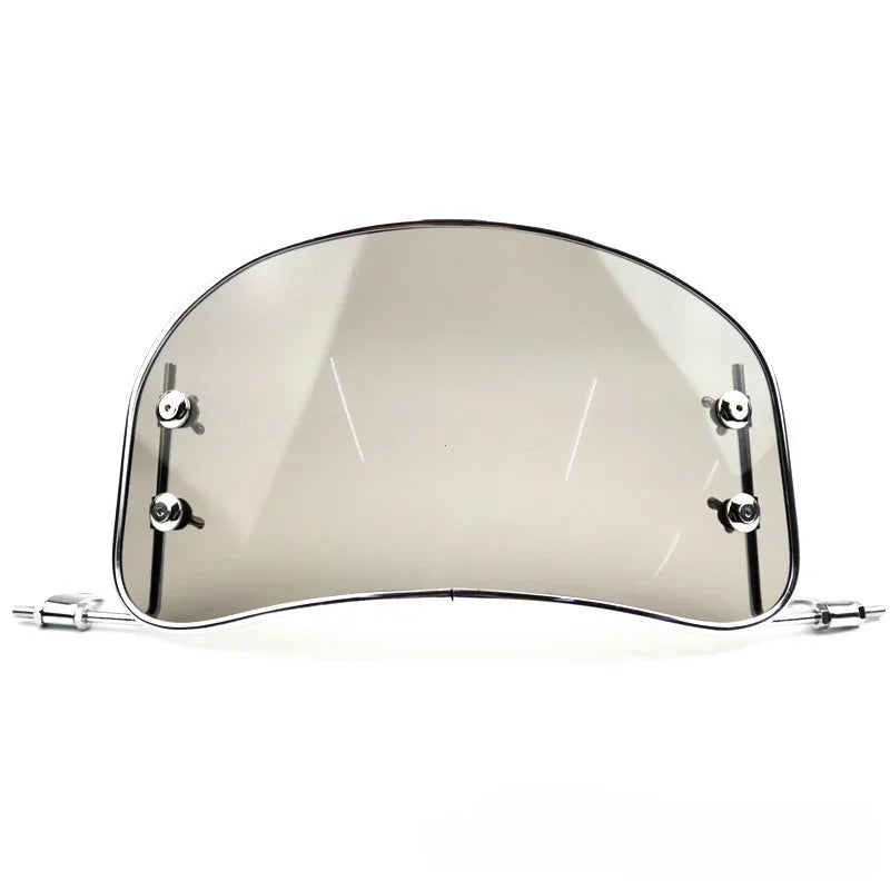 Universal Retro Motorcycle Windshield – ABS Wind Deflector for Scooter & E-Bike
