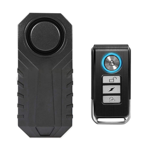 USB Rechargeable Wireless Motorcycle Vibration Alarm – Remote Control Anti-Theft