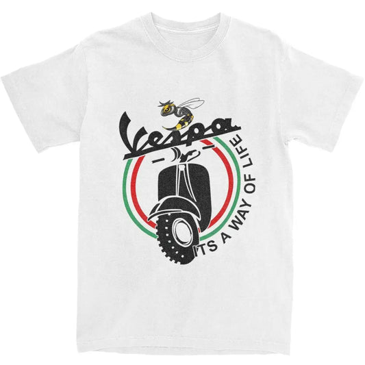 Men's Motorcycle Graphic T-Shirt – 100% Cotton S–5XL