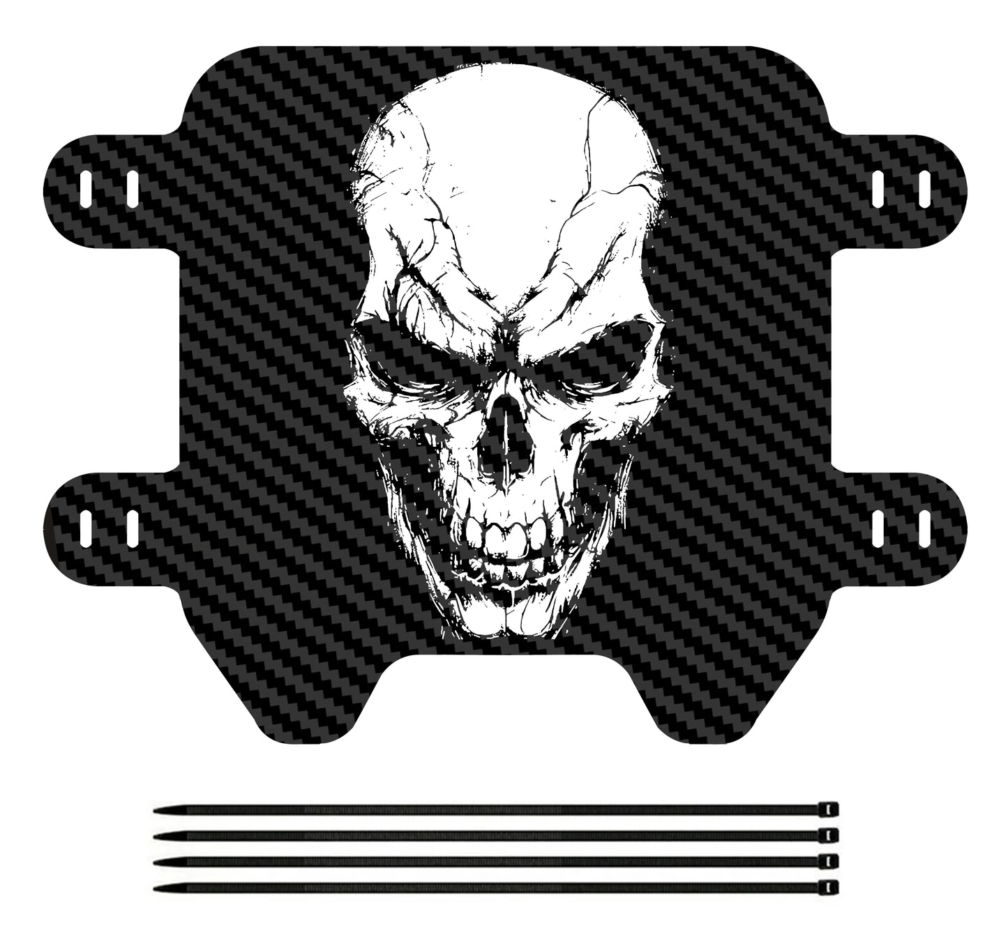 Skull Motorcycle Front Number Plate – License Plate Holder