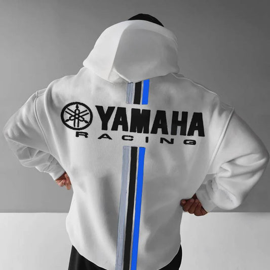 Motorcycle Racing Hoodie – Oversized Cotton Sweatshirt