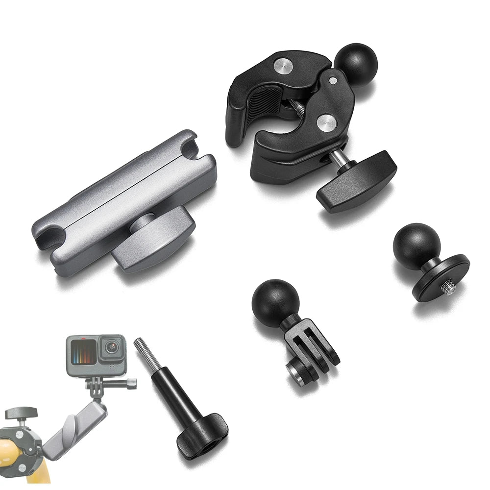 Um 360° drehbare Aluminium-Lenkerhalterung – Universelle Action-Kamera-Klemme