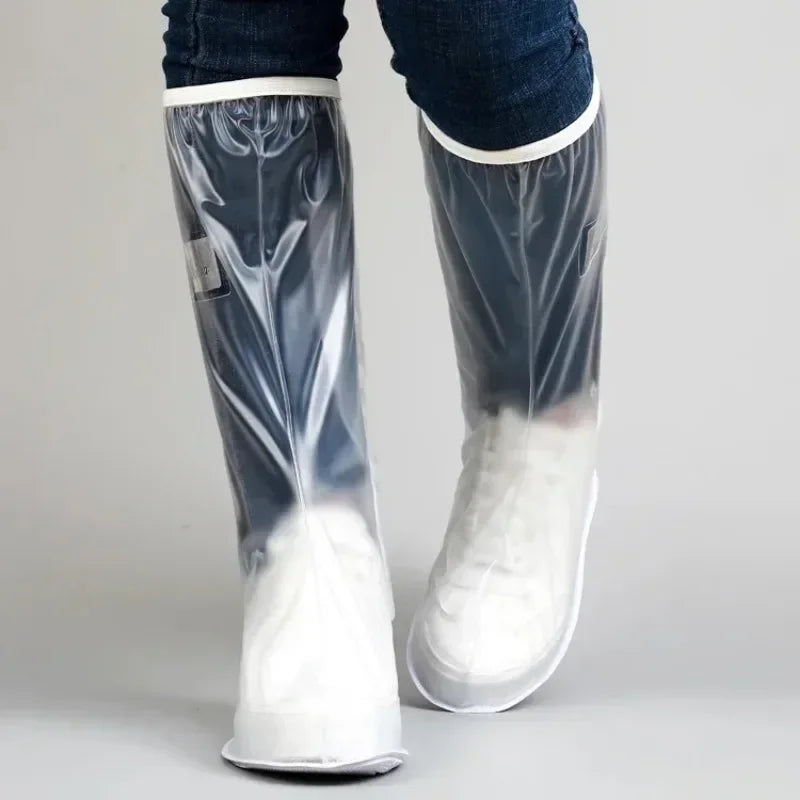 High-Tube Waterproof Rain Shoe Covers – Non-Slip PVC Overshoes Unisex