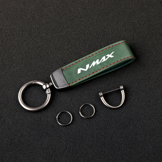 Carbon Fiber Motorcycle Keychain – Split Ring Key Pendant