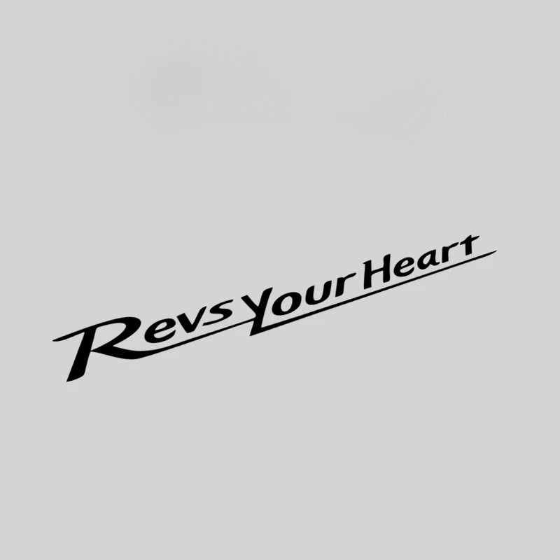 Revs Your Heart Motorcycle Sticker – Waterproof PVC Decal