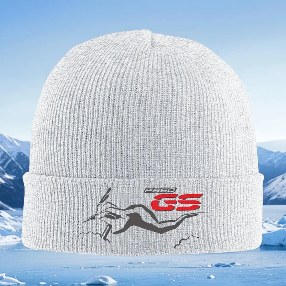 GS Motorcycle Knit Beanie – Warm Winter Hat Unisex