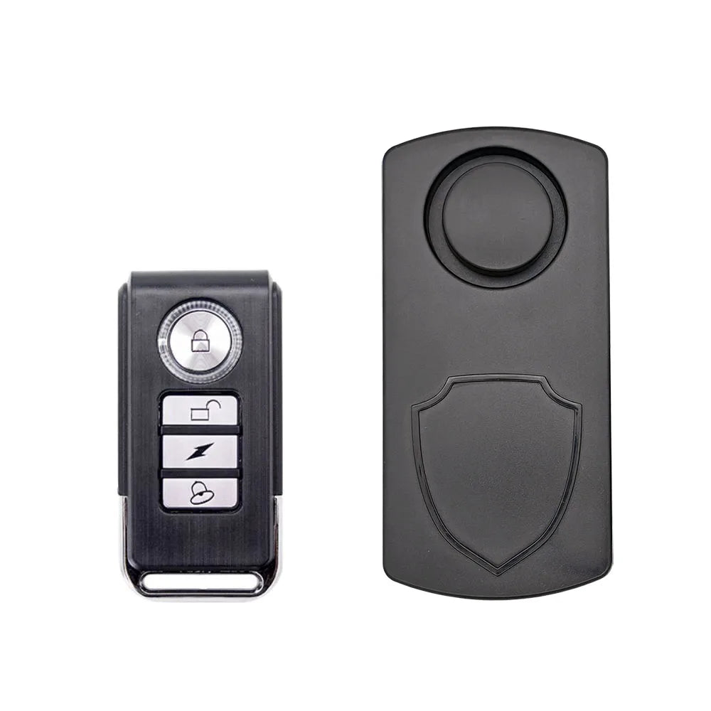 Wireless Anti-Theft Vibration Alarm with Remote – IP55 Waterproof | 114dB