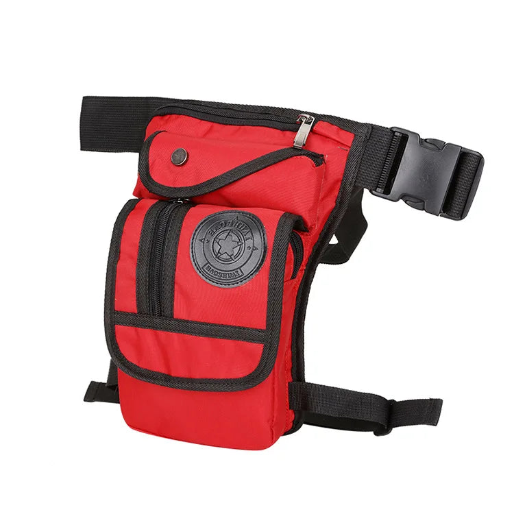 Nylon Tactical Drop Leg Bag – Multi-Pocket Hip & Thigh Pack for Riding