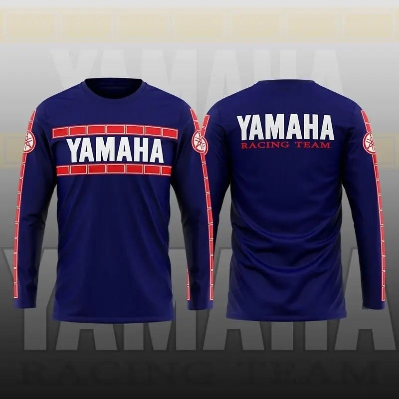 Motorsport Racing Team Long Sleeve Tee – Breathable Quick-Dry Moto Shirt