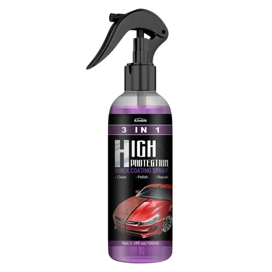3-in-1 Ceramic Coating Spray – Wax, Polish & Scratch Repair
