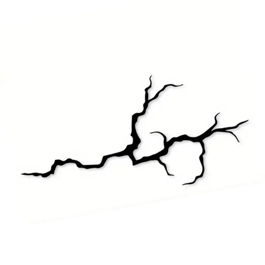 Lightning Crack Vinyl Decal Set – Reflective Motorcycle Stickers (2 pcs)