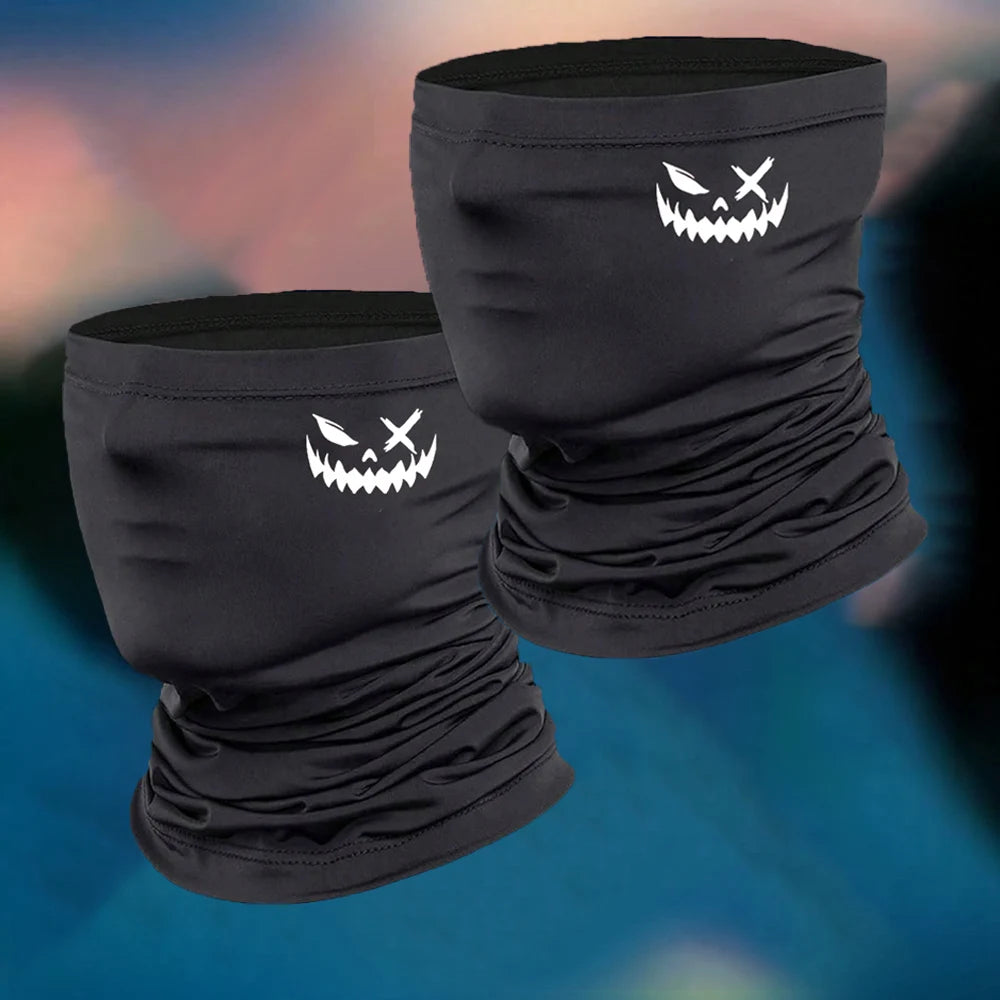 Maschera traspirante a mezza faccia con sorriso malvagio – Passamontagna da moto
