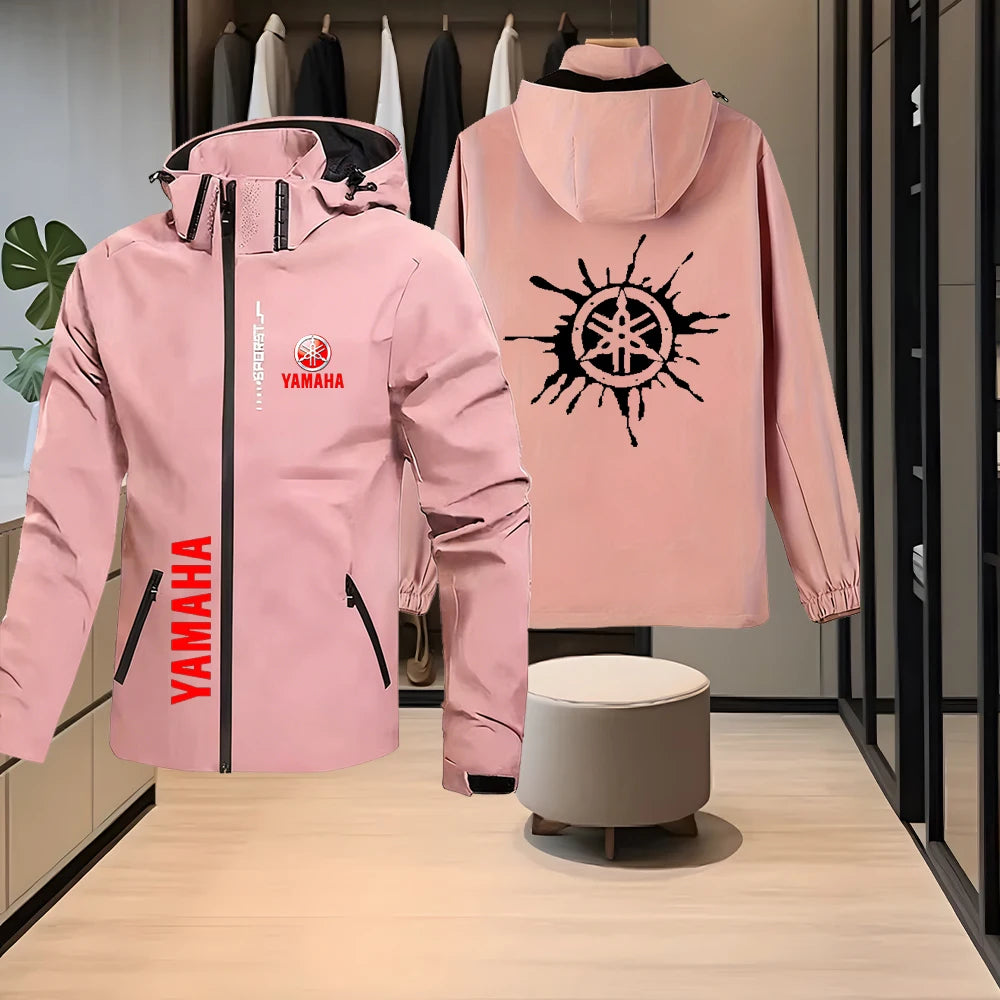 เสื้อแจ็กเก็ตฮู้ดถอดได้สำหรับผู้ชาย – เสื้อคลุมกลางแจ้งกันลมและกันน้ำ