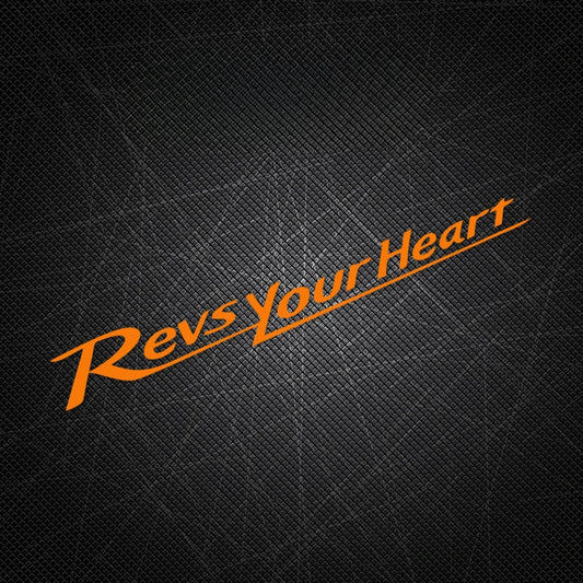 Revs Your Heart Motorcycle Sticker – Waterproof PVC Decal