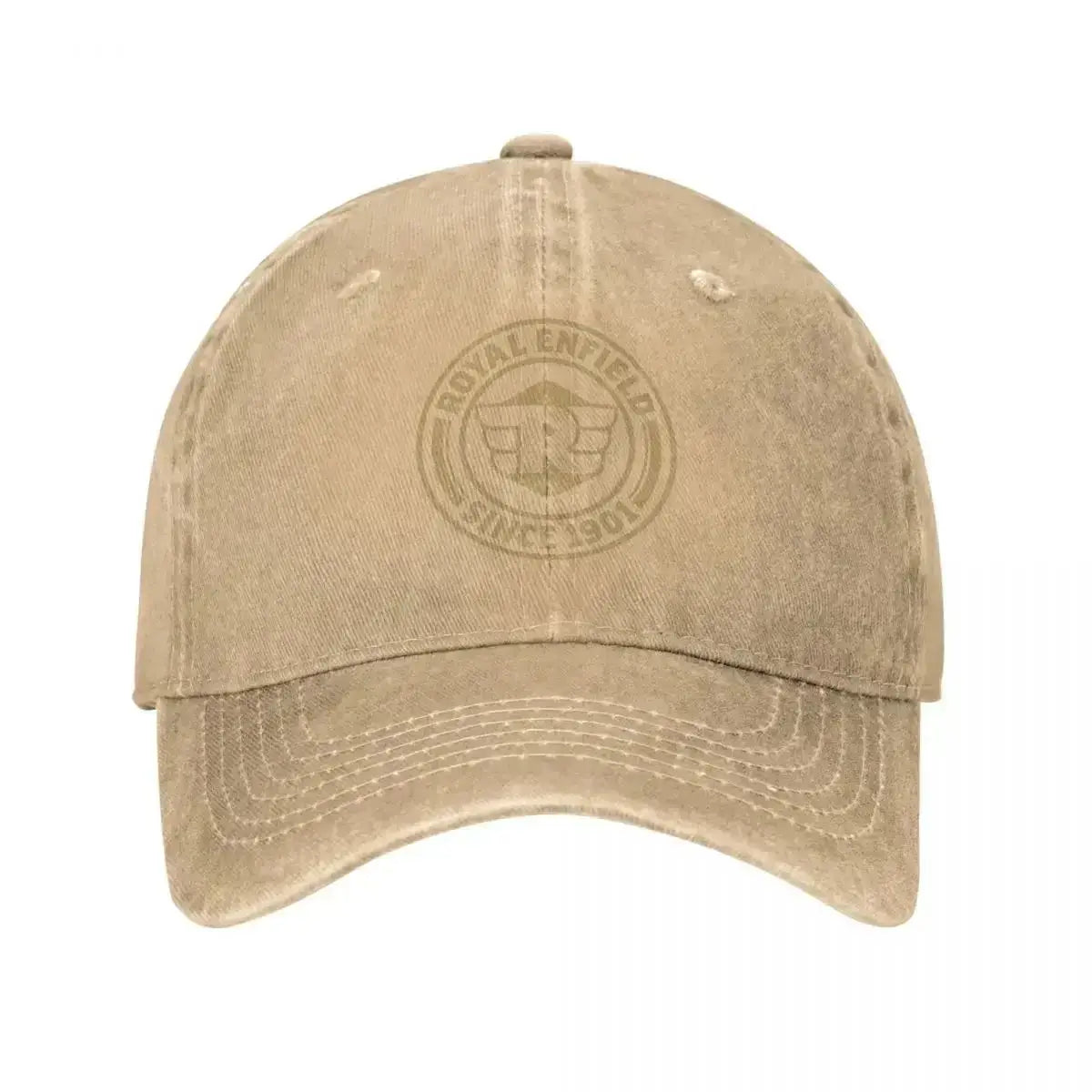 Vintage Motorcycle Heritage Badge Baseball Cap – Distressed Washed Unisex Hat