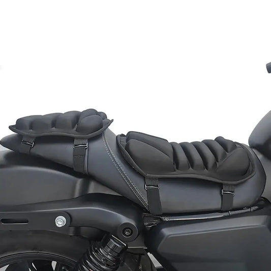 2-Piece Gel Motorcycle Seat Cushion Set – Breathable & Shock-Absorbing