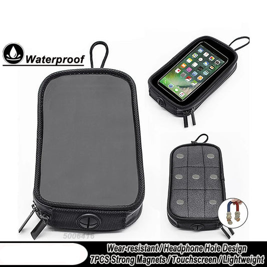 Motorcycle Tank Phone Bag – Magnetic Touchscreen Navigation Pouch