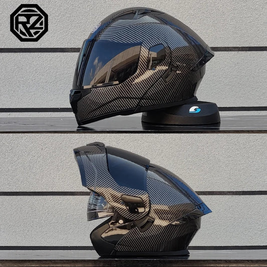 Modular Flip-Up Motorcycle Helmet – Full Face Dual Lens ABS+PC Unisex