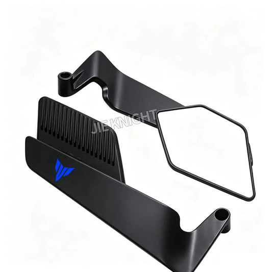 CNC Aluminum Motorcycle Rearview Mirrors — M8 & M10 Thread | Adjustable | Carbon & Black