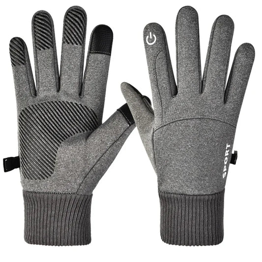 Winter Thermal Motorcycle Gloves – Fleece Waterproof Touchscreen