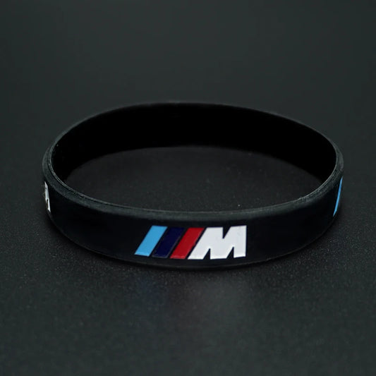 M Power Silicone Rubber Wristband – Flexible Sports Bracelet