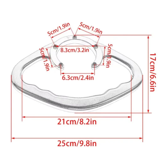 Asideros de pasajero de aluminio CNC para motocicleta | Manijas de agarre para tanque con reposabrazos