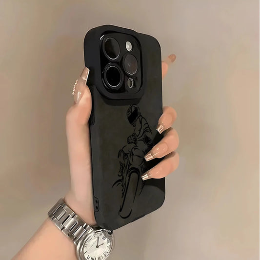 Motorcycle Rider iPhone Case – Anti-Scratch Biker Style Phone Cover