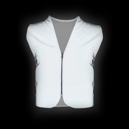 Full Reflective Safety Vest – Hi-Vis Zip Gilet for Riding, Cycling & Running