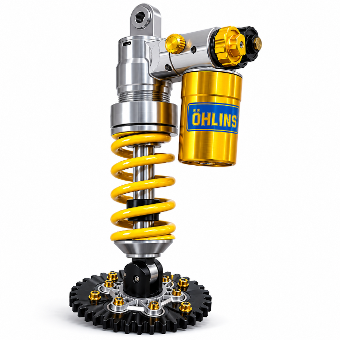 Shock Absorber Suspension Spring Desk Lamp