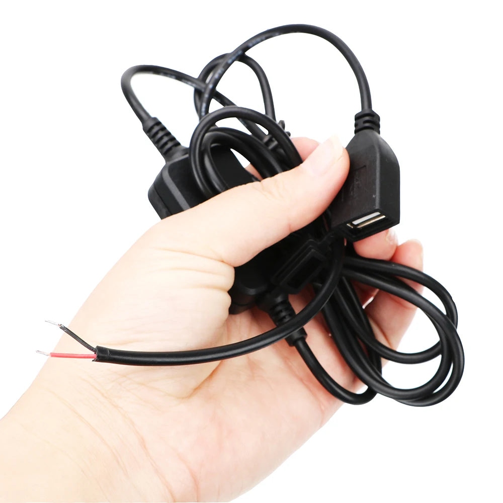 Motorcycle USB Charger Power Adapter – 12V-24V to 5V 2A Handlebar Mount